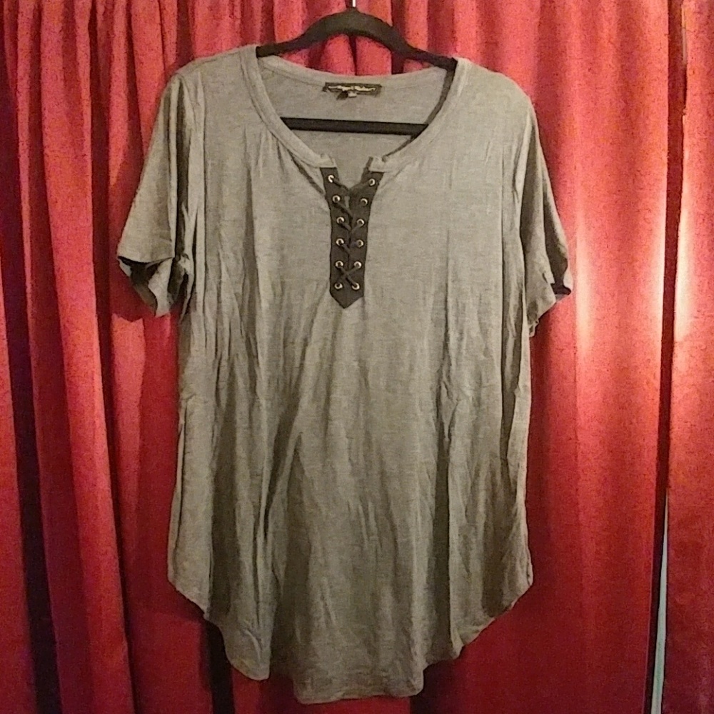Raggs II Riches Lace Front Tunic